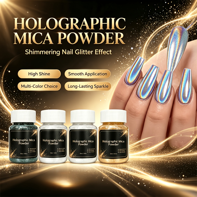 Mica Powder 4 Colors Holograph - Candle Making Supplies Usa recension och pris