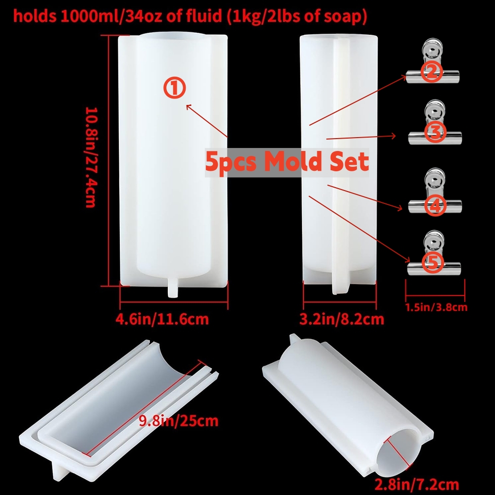 Big Cylinder Tube Soap Mold wi - Candle Supplies Store recension och pris