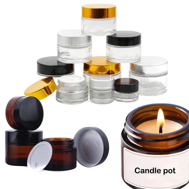 5Pcs 5g-100g Mini Amber Round  - Candle Supplies Glass Jars recension och pris