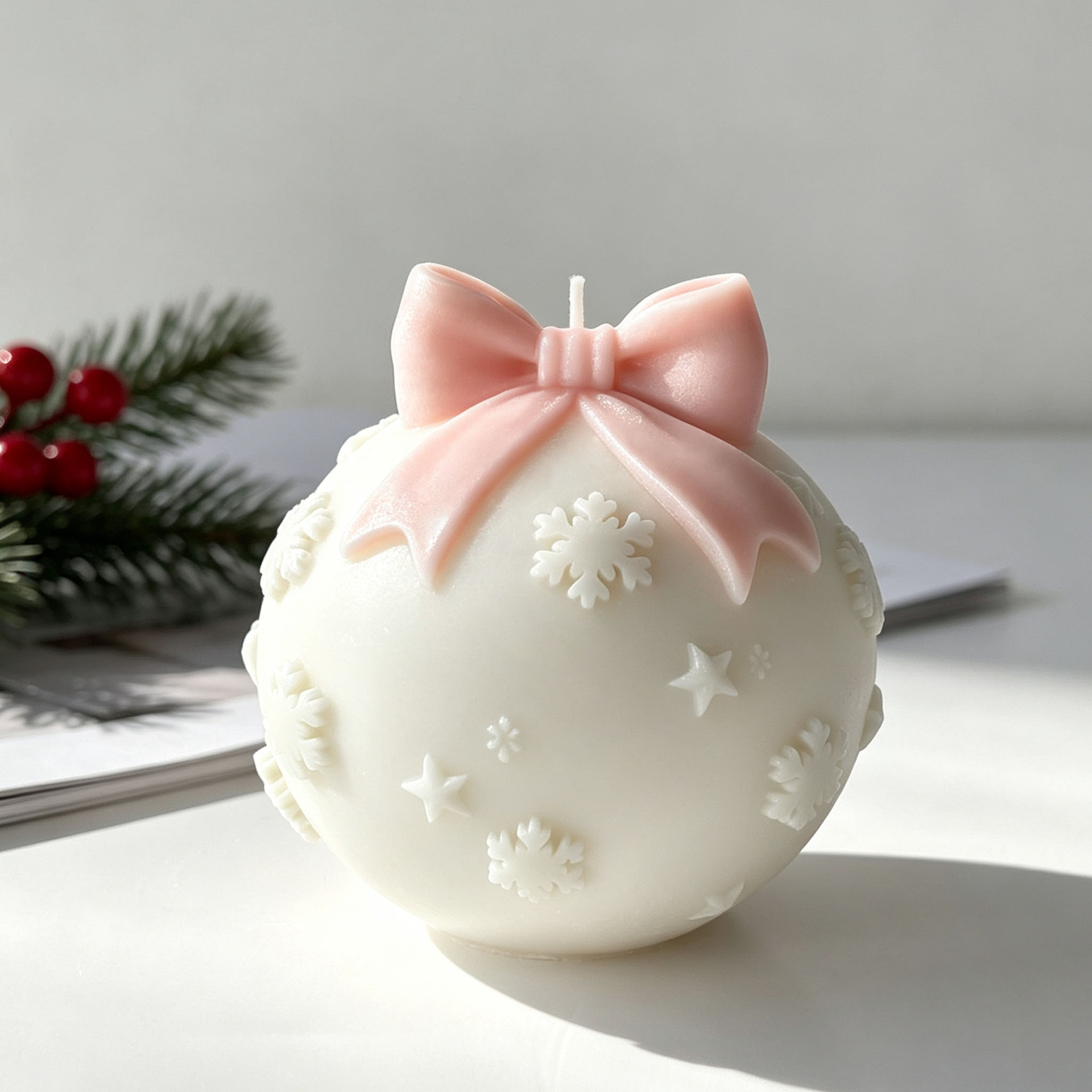 DIY Bow Tie Christmas Ball Sil - Candle Supplies Store recension och pris