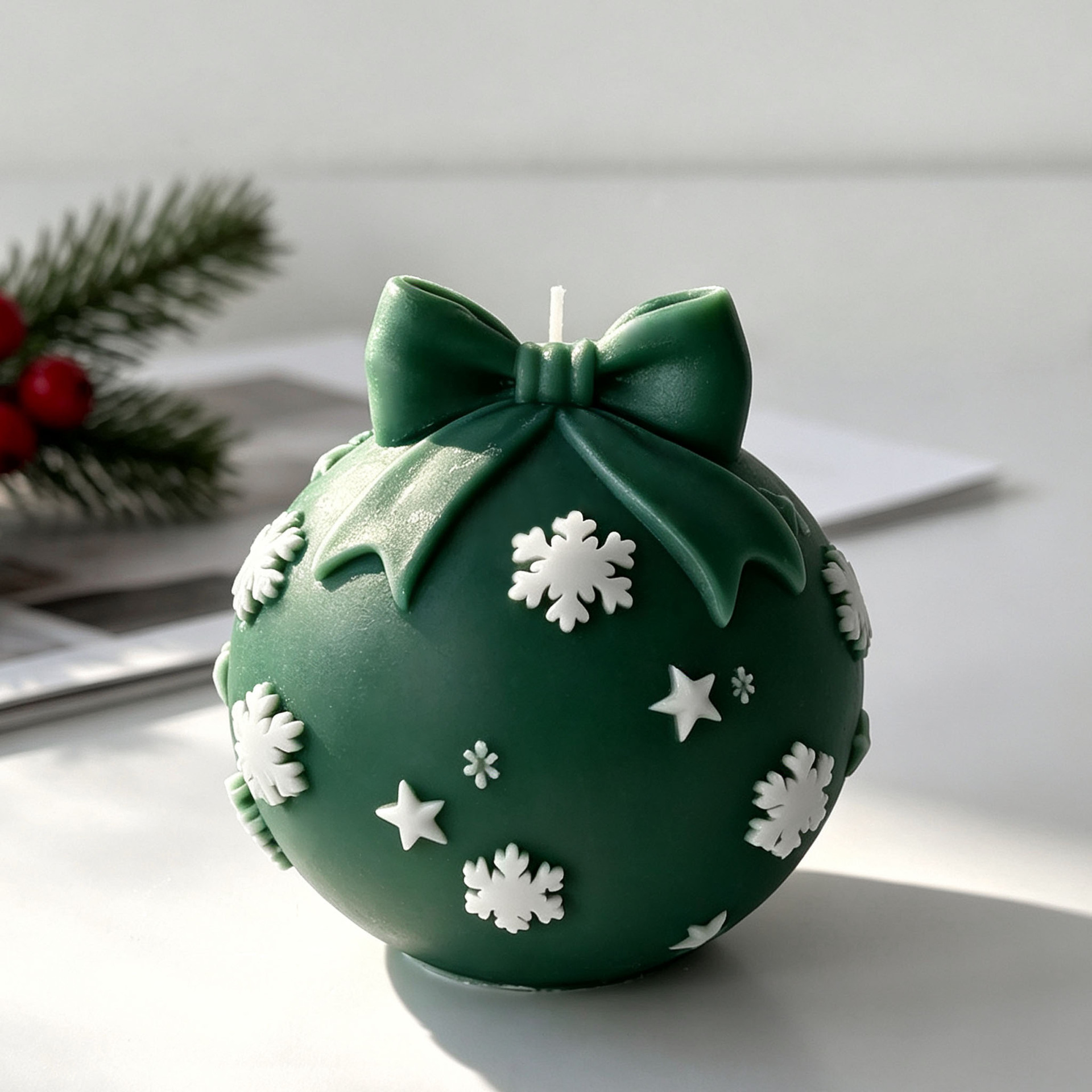 DIY Bow Tie Christmas Ball Sil - Candle Supplies Store recension och pris