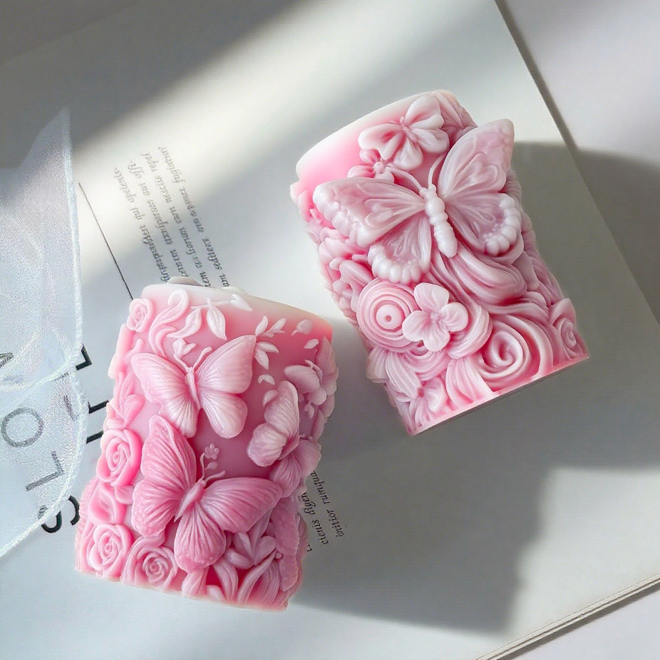 3D Butterfly Flowers Relief Cy - Candle Supplies Store recension och pris