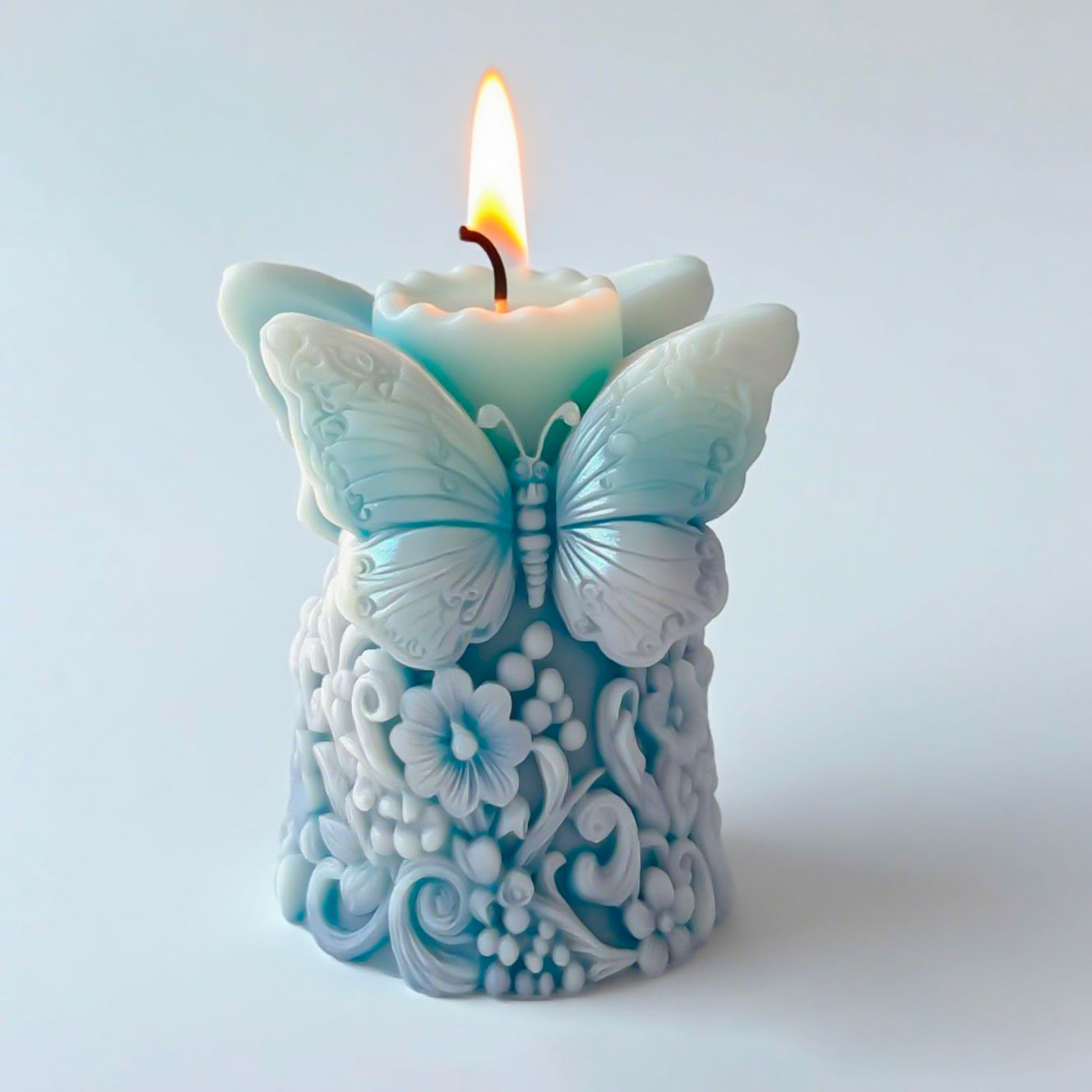 3D Butterfly Flowers Relief Cy - Candle Supplies Store recension och pris