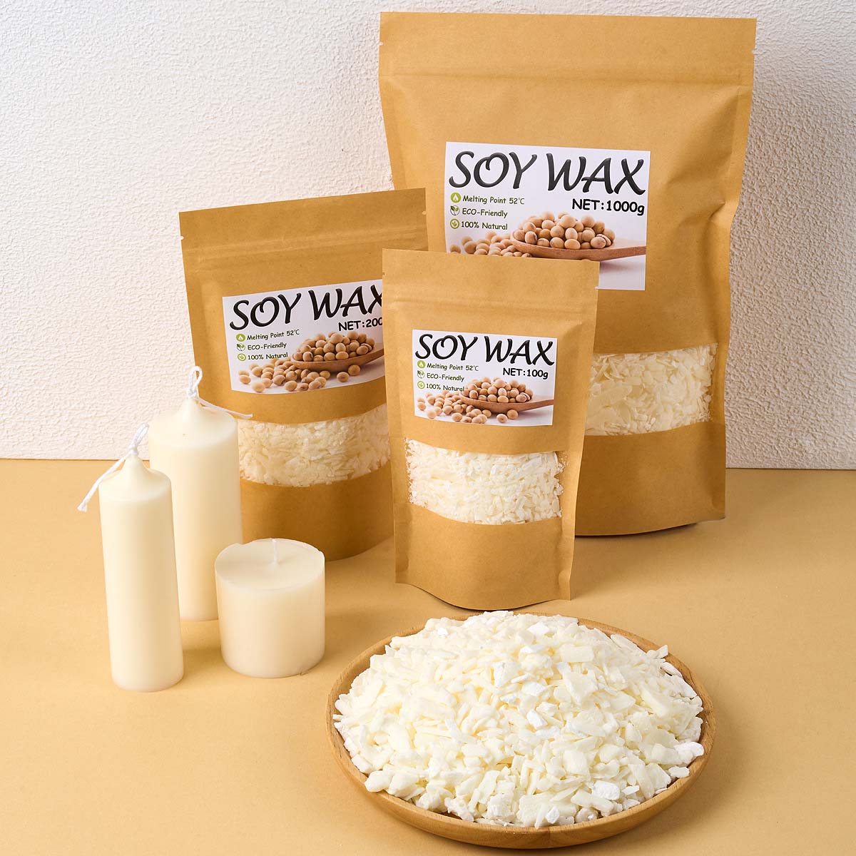 1 Pounds Pure White Soy Wax Fo - Candle Supplies Store recension och pris