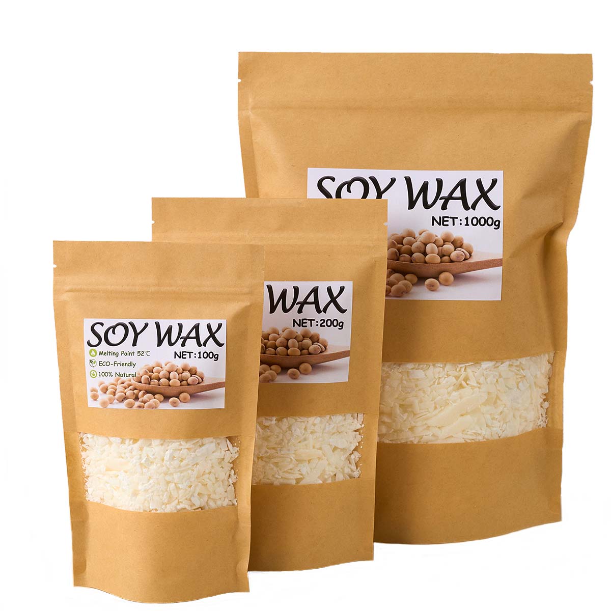 1 Pounds Pure White Soy Wax Fo - Candle Supplies Store recension och pris