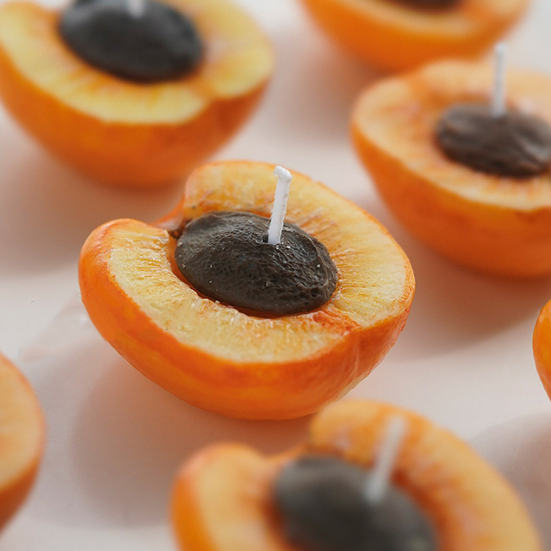 3D Apricot Fruit Candle Silico - Candle Making Supplies Usa recension och pris