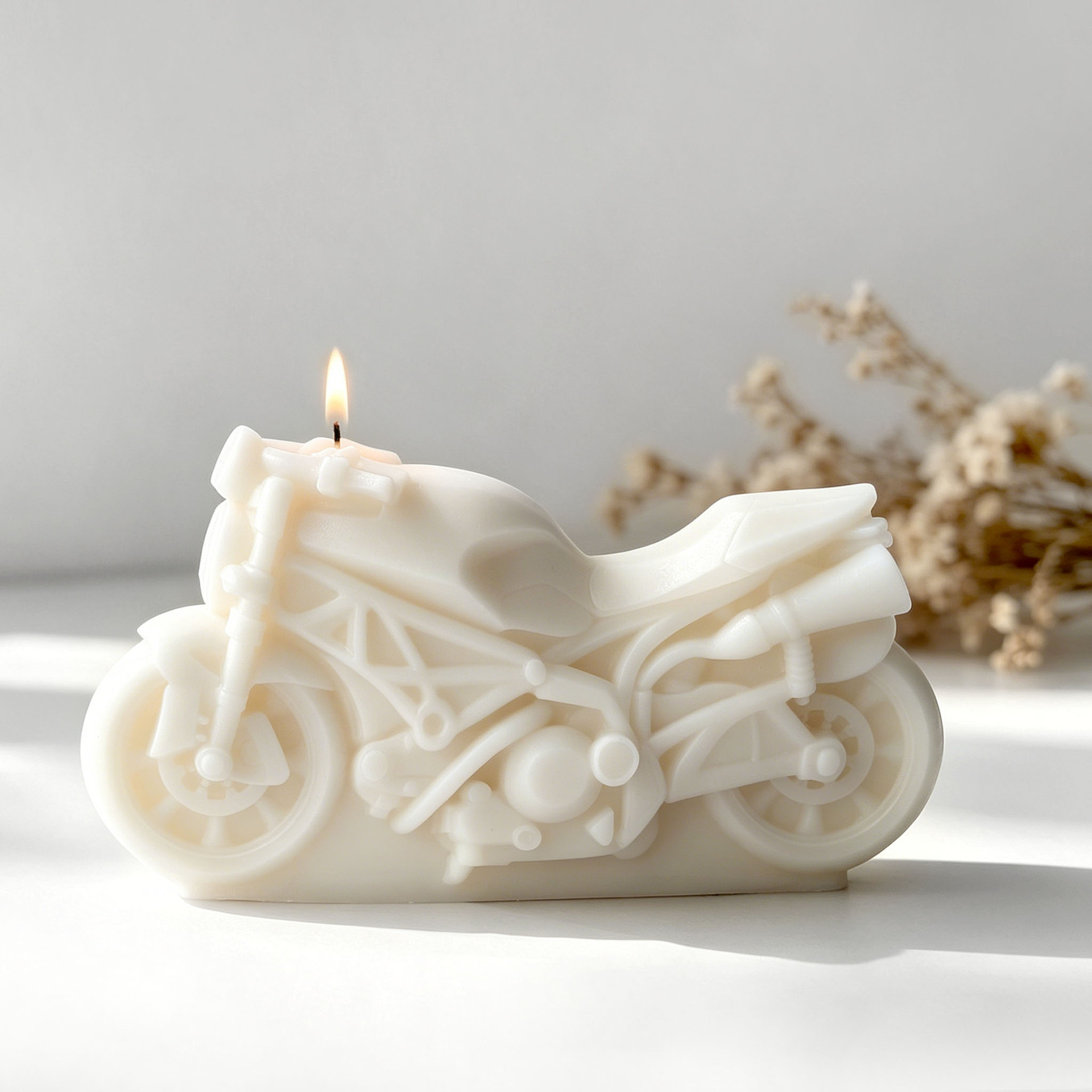Motorcycle Design Candle Silic - Candle Supplies Store recension och pris