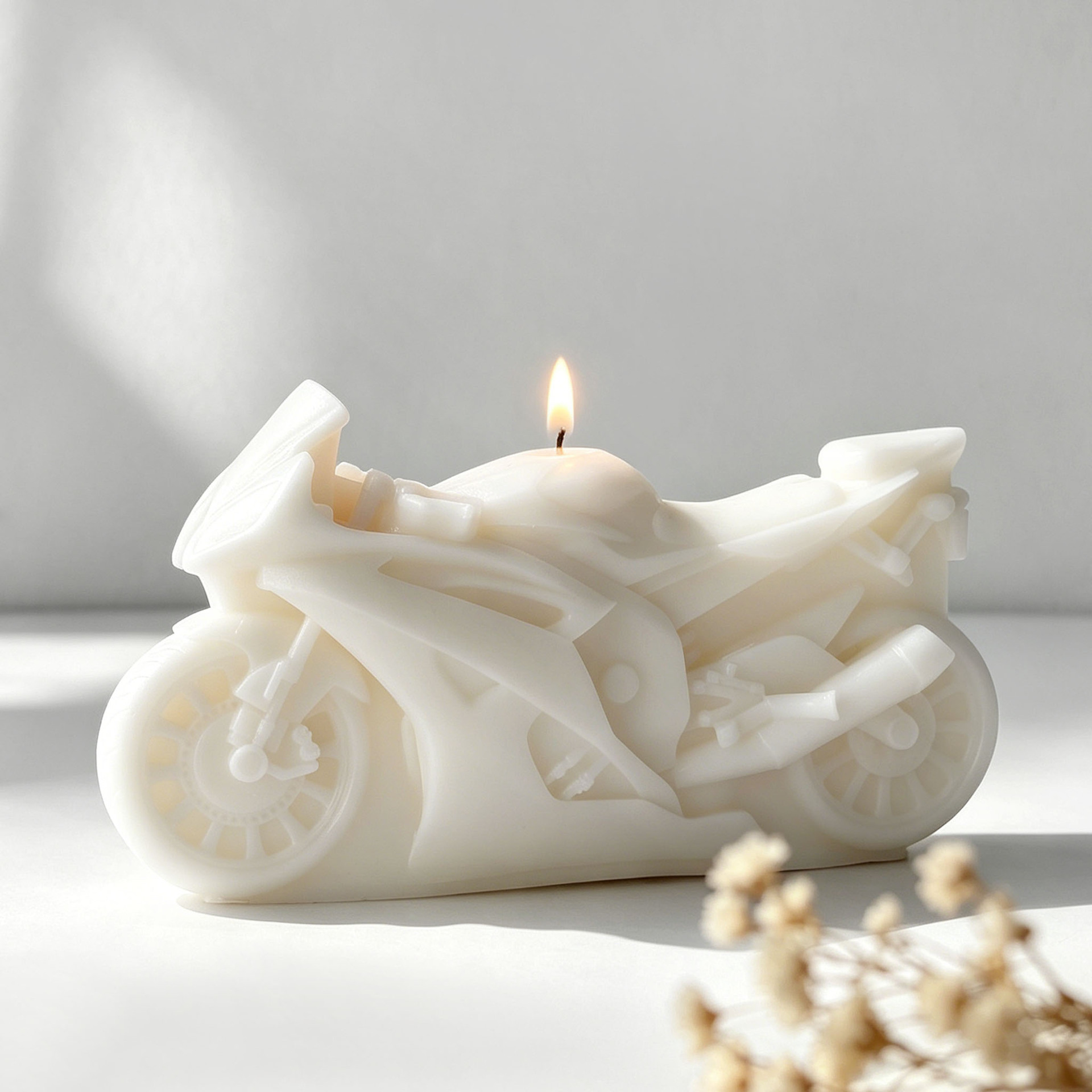 Motorcycle Design Candle Silic - Candle Supplies Store recension och pris