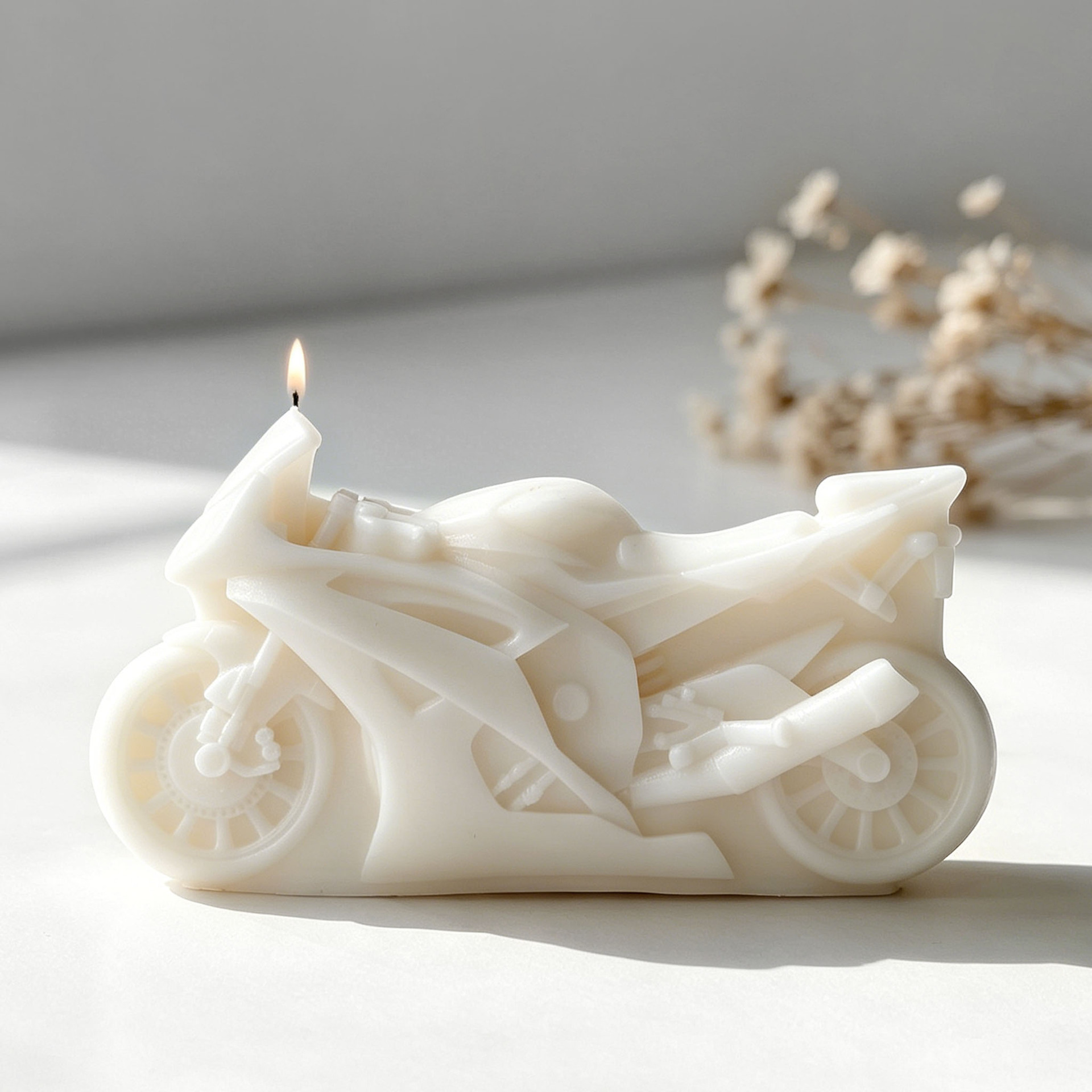 Motorcycle Design Candle Silic - Candle Supplies Store recension och pris