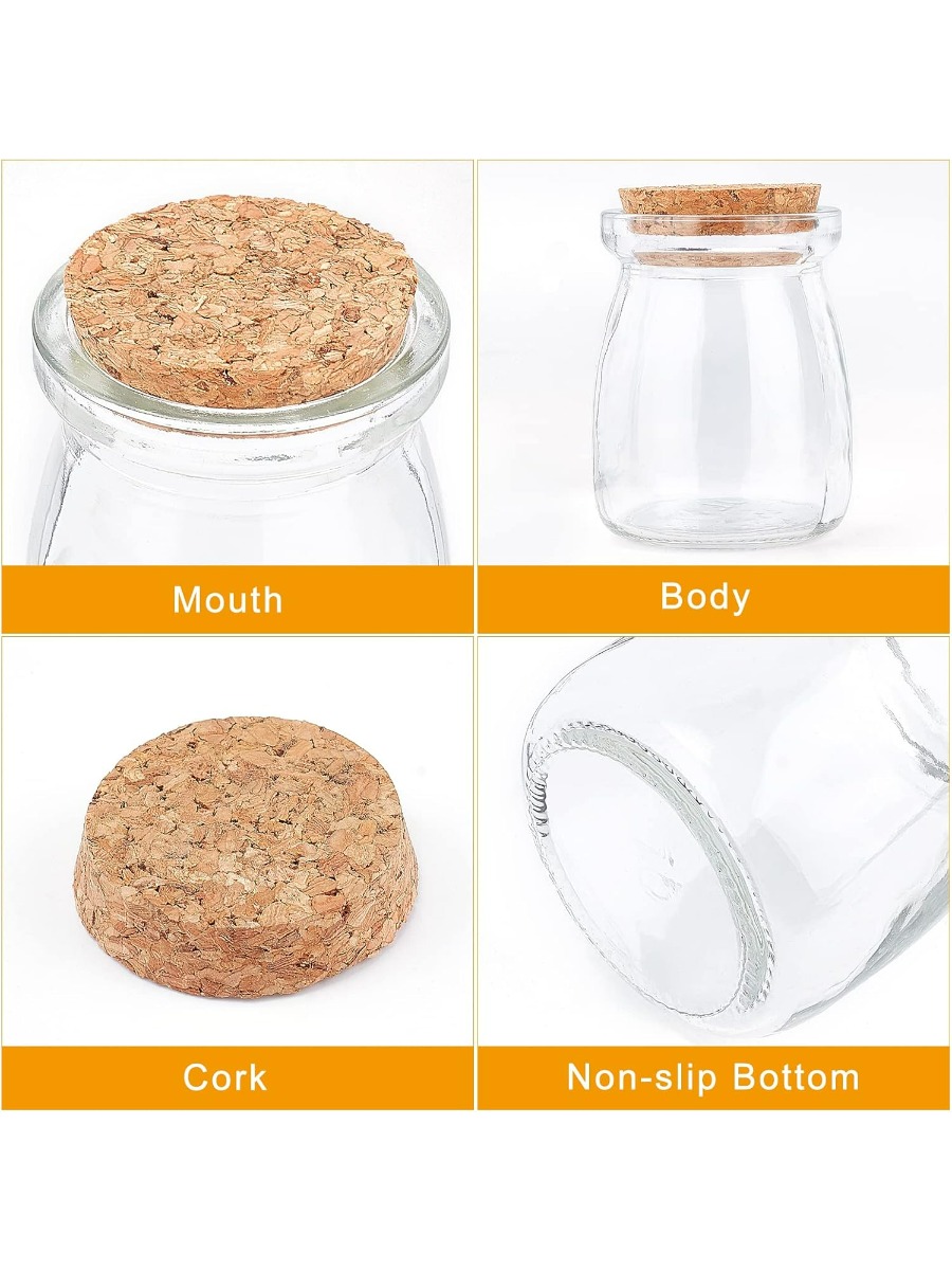 10 Pack Glass Wedding Party Fa - Candle Supplies Glass Jars recension och pris