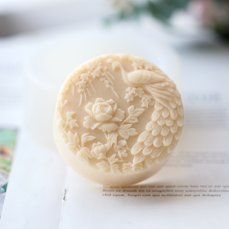 Peacock Flower Pattern Silicon - Candle Making Supplies Usa recension och pris