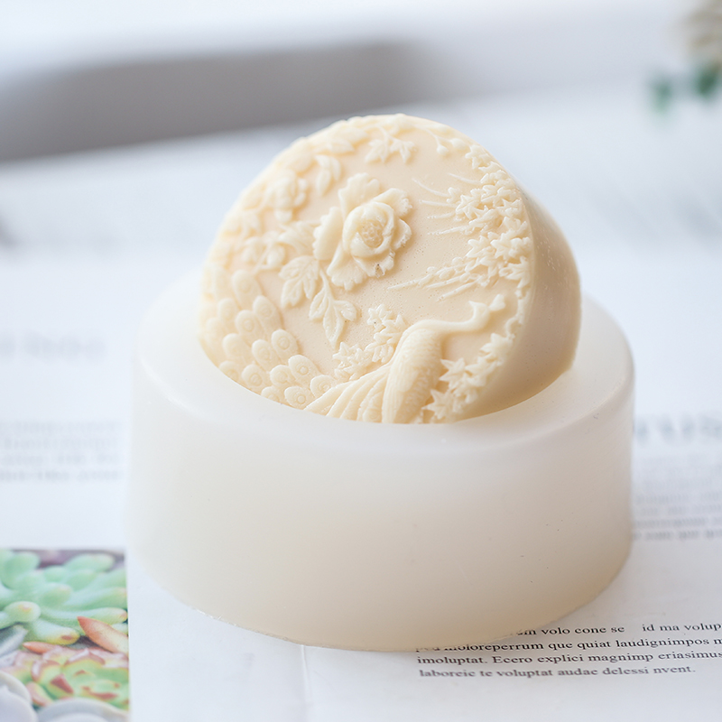 Peacock Flower Pattern Silicon - Candle Making Supplies Usa recension och pris