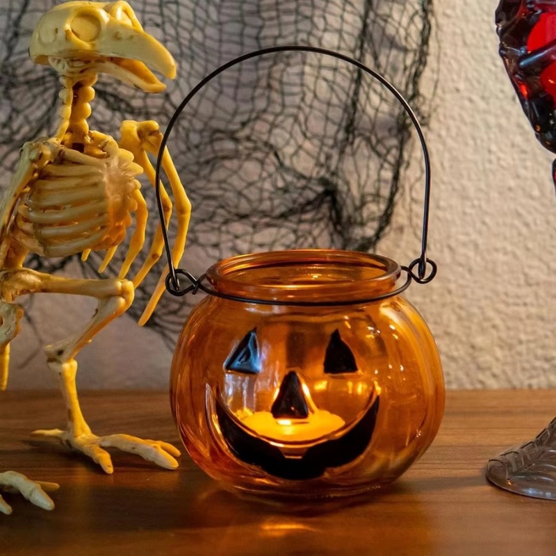 1pc Halloween Pumpkin Glass Ca - Candle Supplies Glass Jars recension och pris