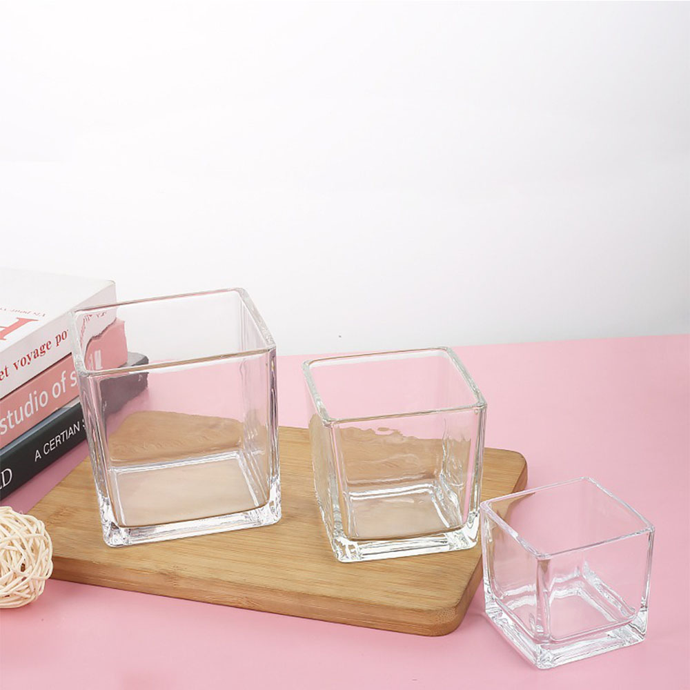 Geometry Square Candlestick In - Candle Supplies Glass Jars recension och pris